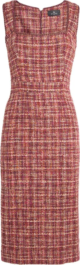 Etro Tweed Tailored Midi Dress