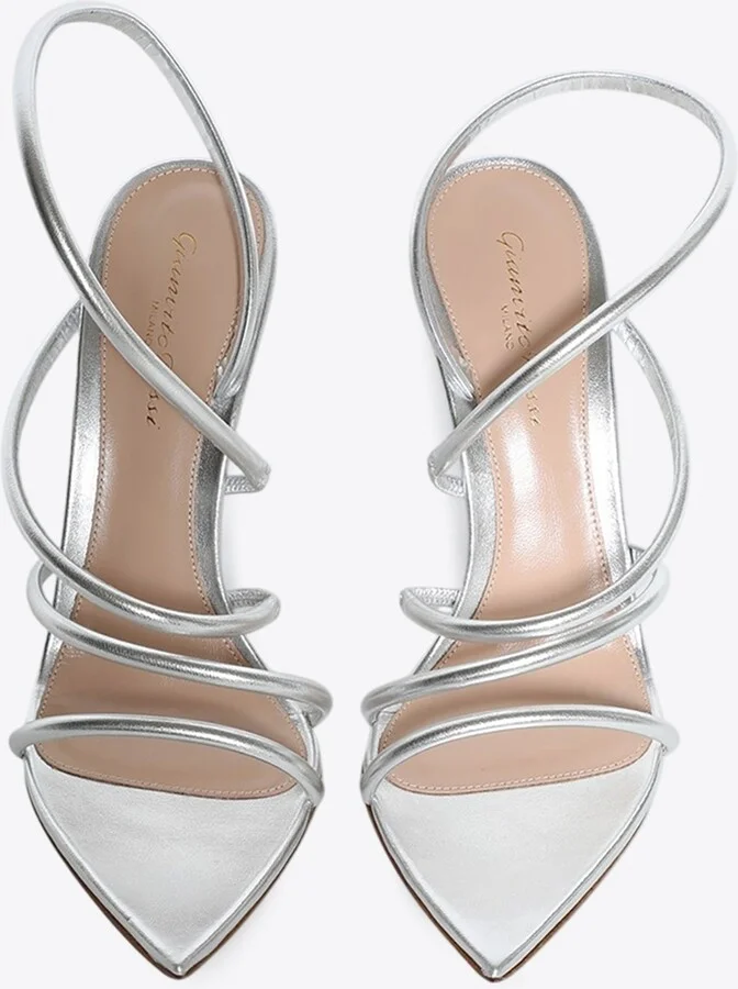 Ettie 105 Metallic Leather Sandals - Image 2