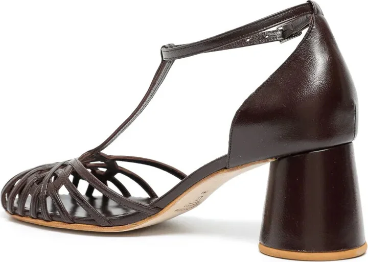 Eugenie 65mm caged leather pumps - Image 3
