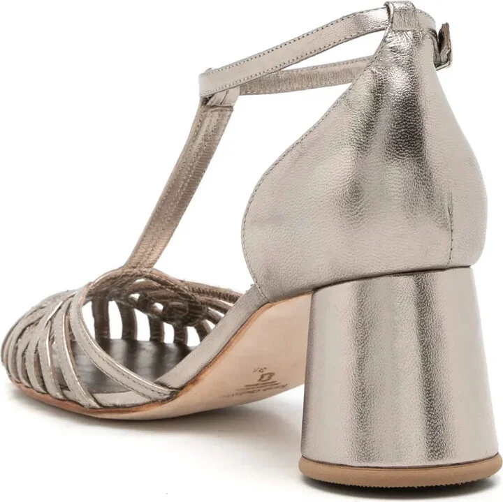 Eugenie 65mm metallic sandals - Image 3