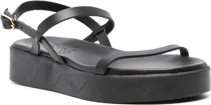 Euriali platform leather sandals - Image 2