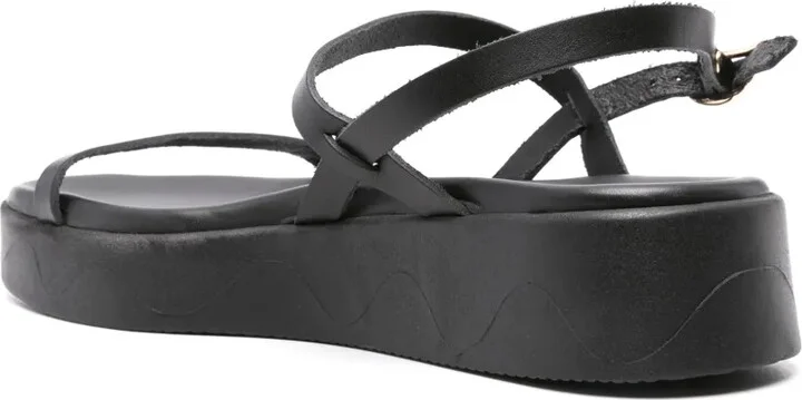 Euriali platform leather sandals - Image 3