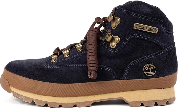Euro Hiker Mid "Dark Blue Suede" boots