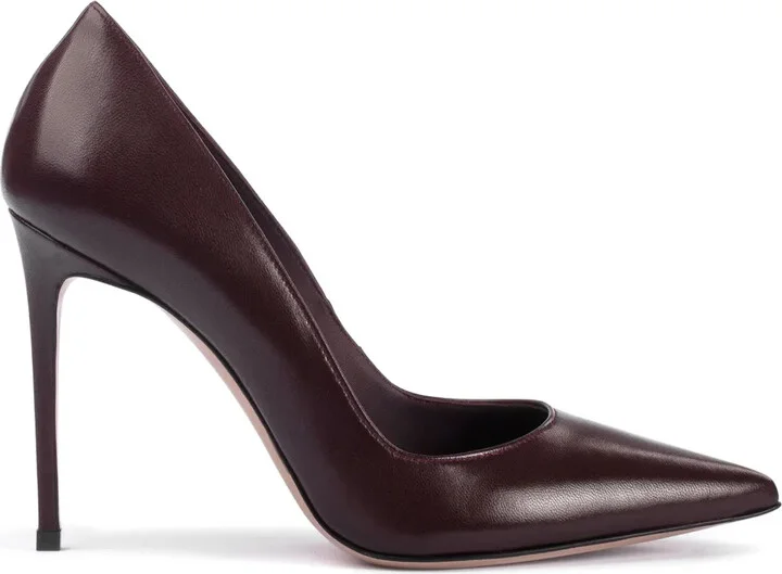 Eva 100mm leather pumps
