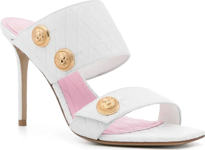 Eva 100mm leather sandals - Image 2