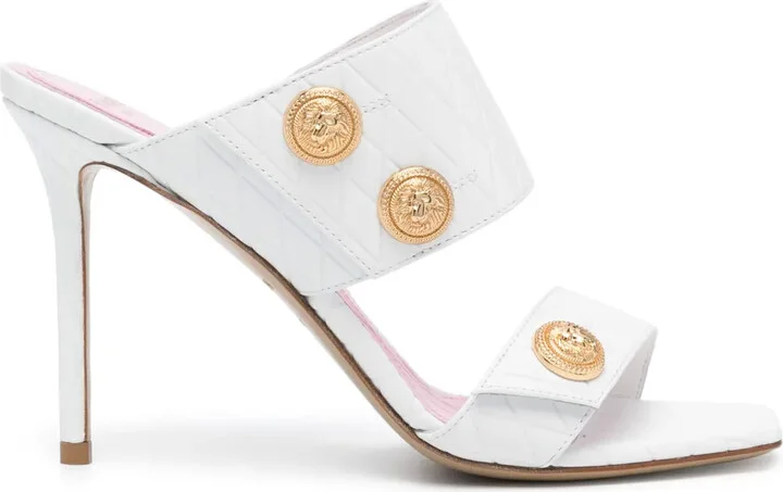 Eva 100mm leather sandals