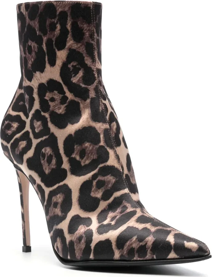 Eva 100mm leopard-print boots - Image 2