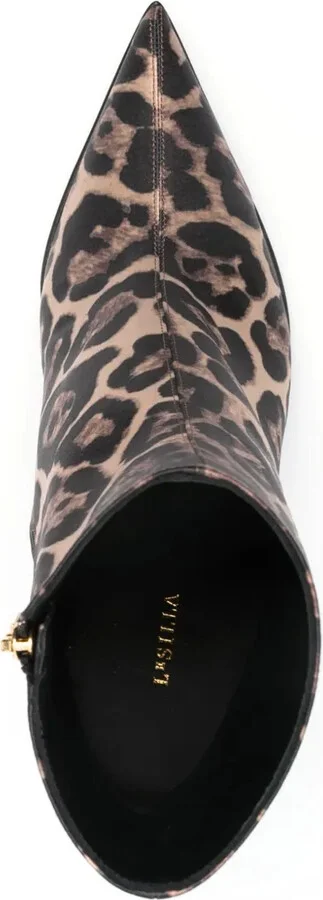 Eva 100mm leopard-print boots - Image 4