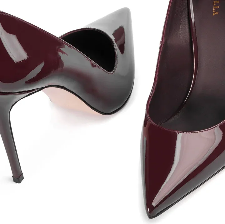 Eva 100mm patent-leather pumps - Image 4