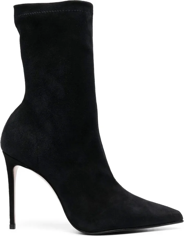 Eva 100mm suede ankle boots