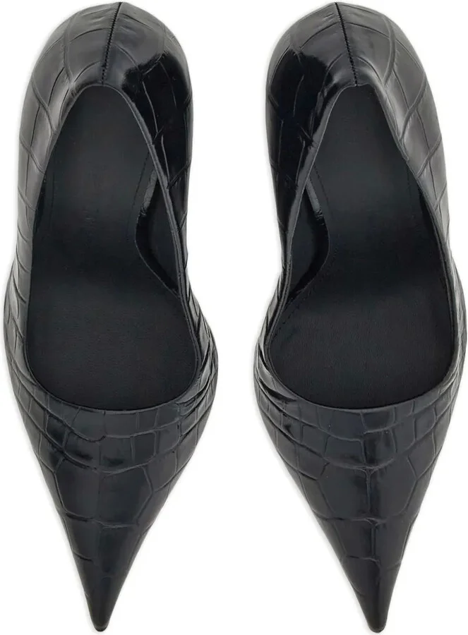 Eva 105mm crocodile-embossed pumps - Image 4