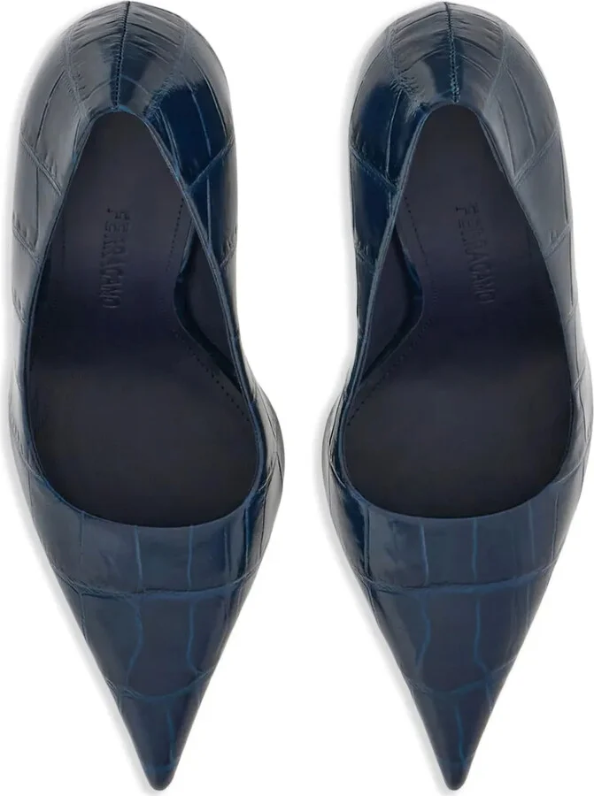 Eva 120mm crocodile-effect pumps - Image 3