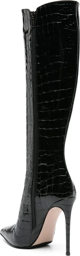 Eva 120mm crocodile-embossed boots - Image 3
