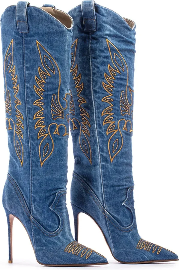 Eva 120mm embroidered boots - Image 2