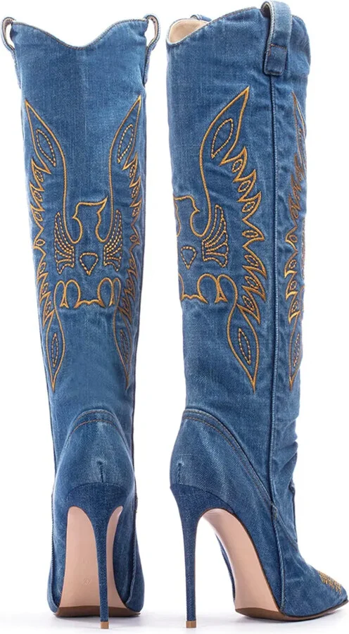 Eva 120mm embroidered boots - Image 3