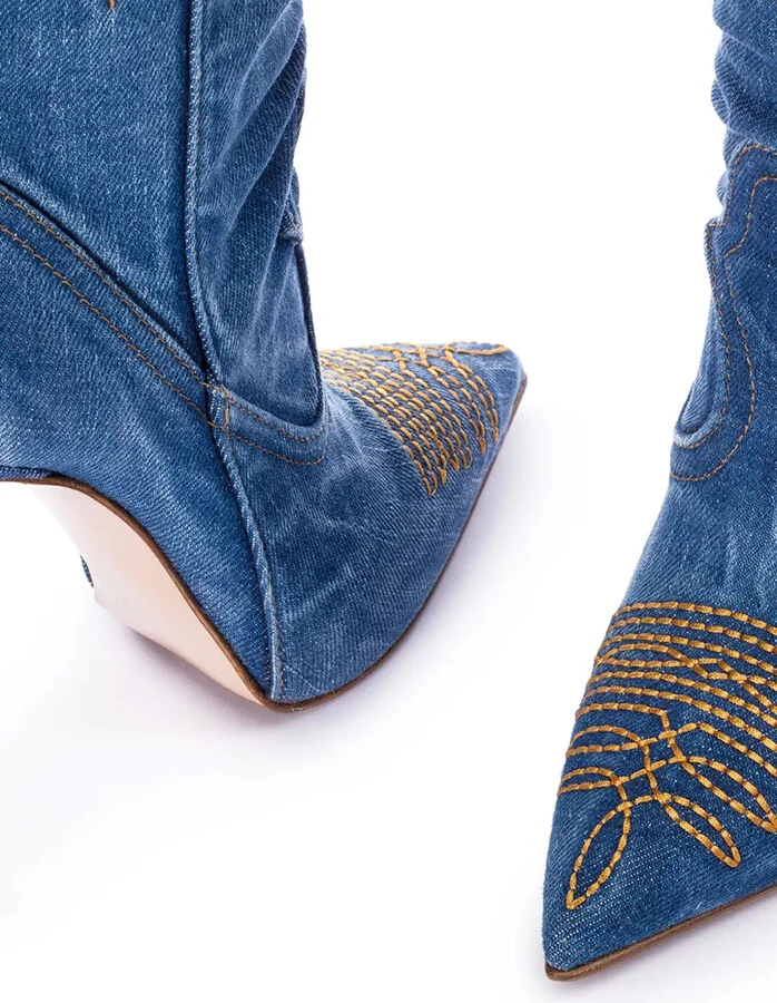 Eva 120mm embroidered boots - Image 4