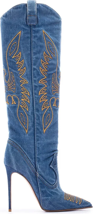 Eva 120mm embroidered boots