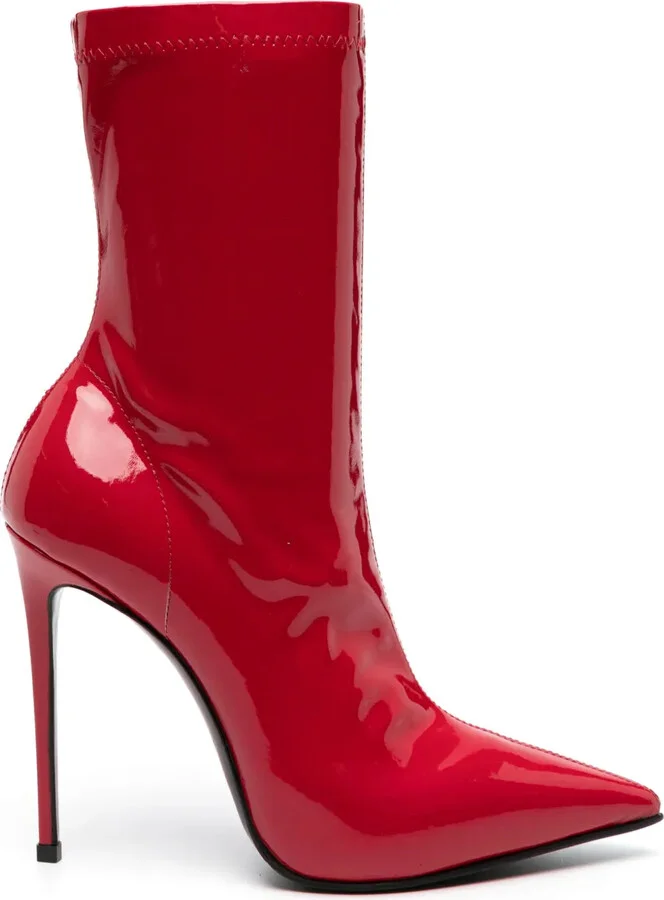 Eva 120mm patent ankle boots