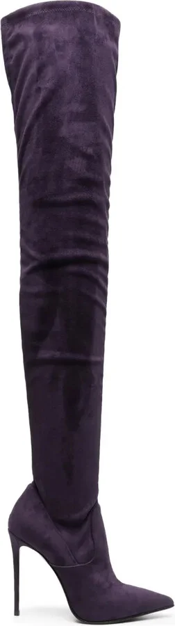 Eva 120mm suede thigh-high boots