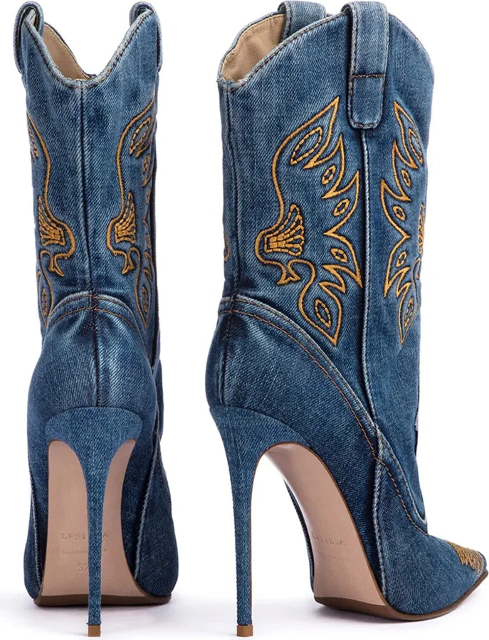 Eva 140mm embroidered boots - Image 3