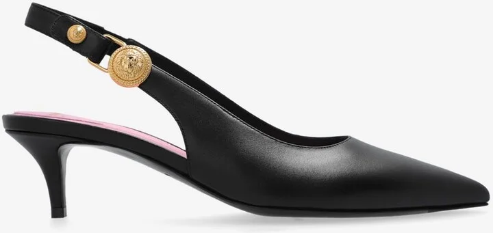 Eva 50 Calf Leather Slingback Pumps