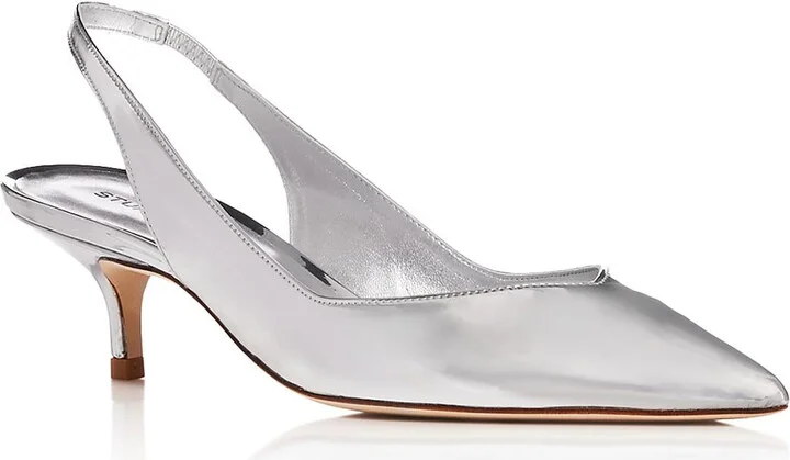 Eva 50 Womens Solid Man Made Slingback Heels