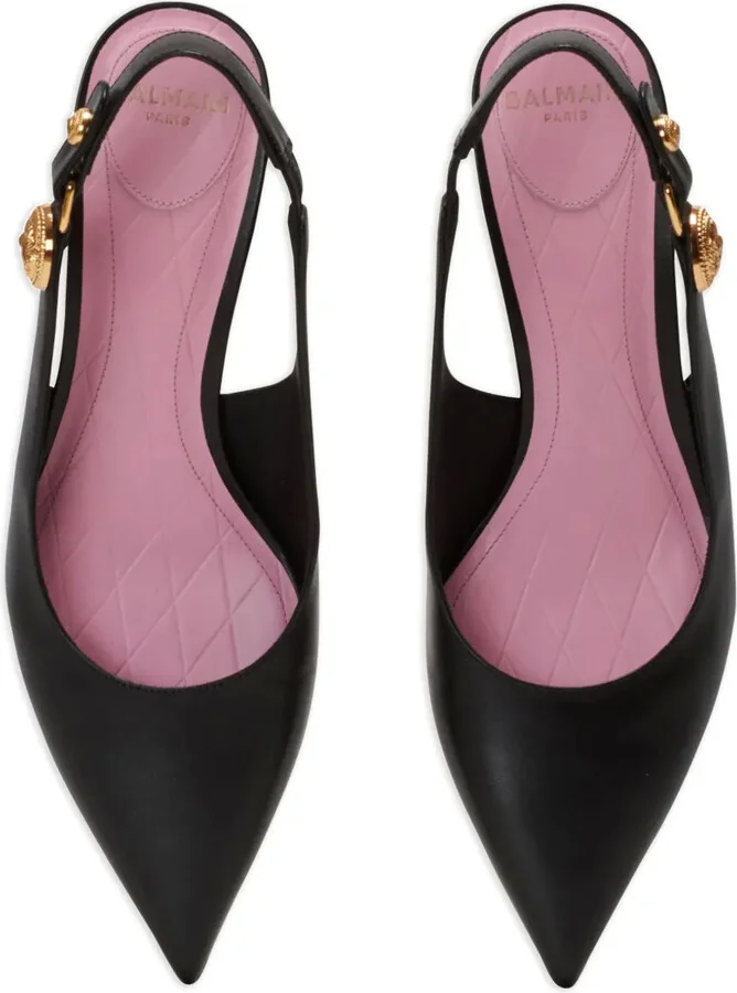 Eva 50mm leather slingback pumps - Image 4