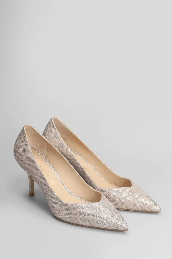 Eva 75 Pumps In Gold Leather - Image 2