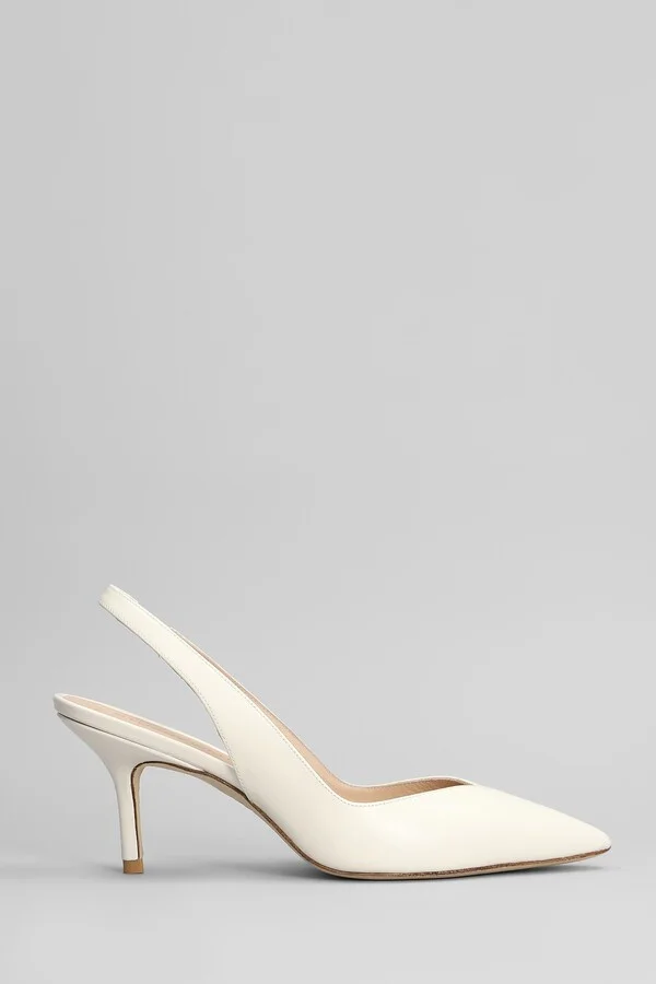 Eva 75 Pumps In White Leather