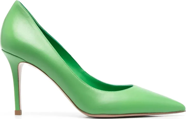 Eva 80mm leather pumps