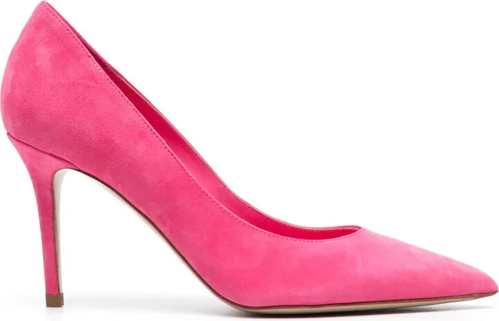 Eva 80mm suede pumps