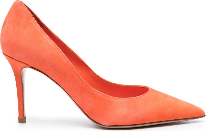 Eva 80mm suede pumps