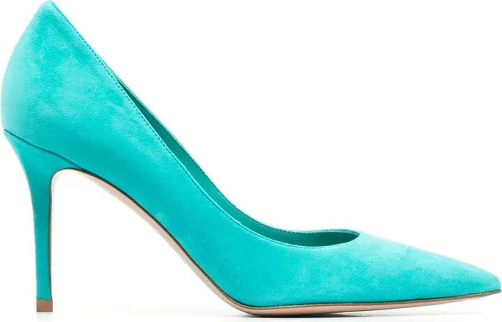 Eva 80mm suede pumps
