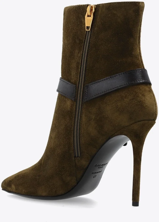Eva 95 Lion Coin Suede Ankle Boots - Image 2