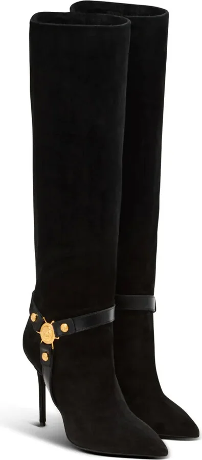 Eva 95mm suede biker boots - Image 2