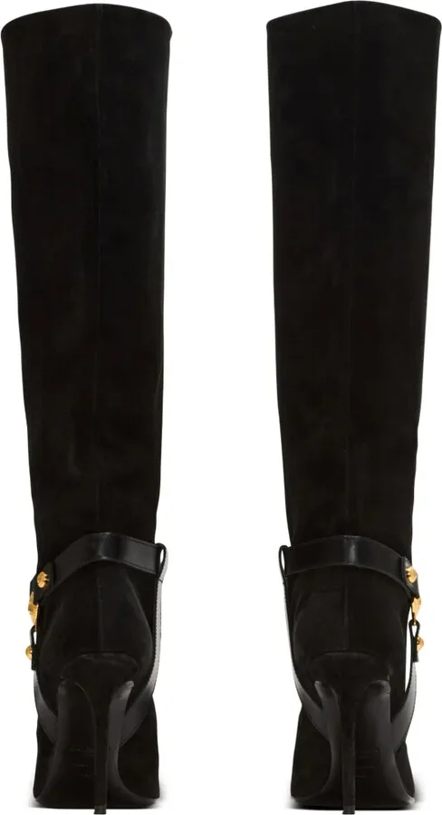 Eva 95mm suede biker boots - Image 3