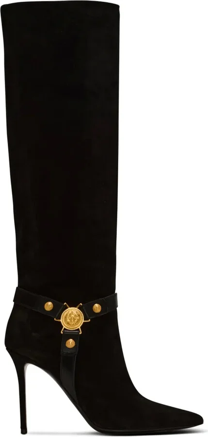 Eva 95mm suede biker boots