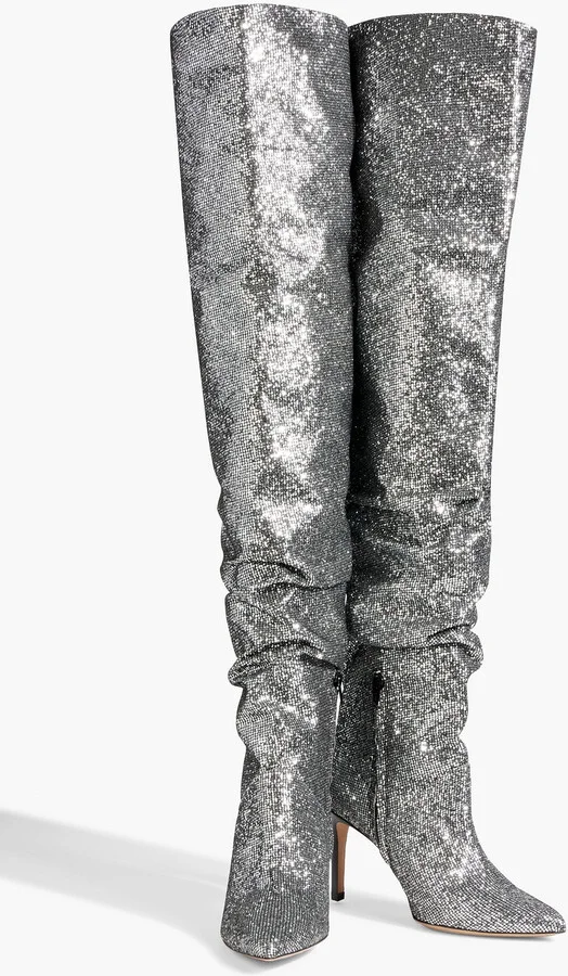 Eva glittered thigh boots - Image 2