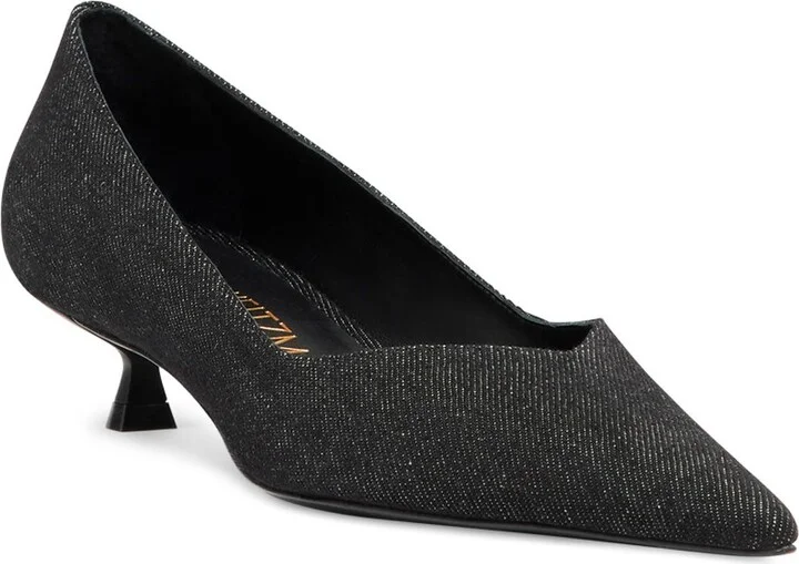 Eva Kitten Heel Pointed Toe Pump