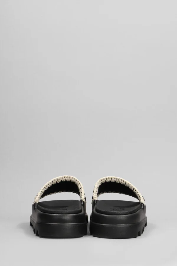 Eva Onepiece Flats In Black Rubber/plasic - Image 4