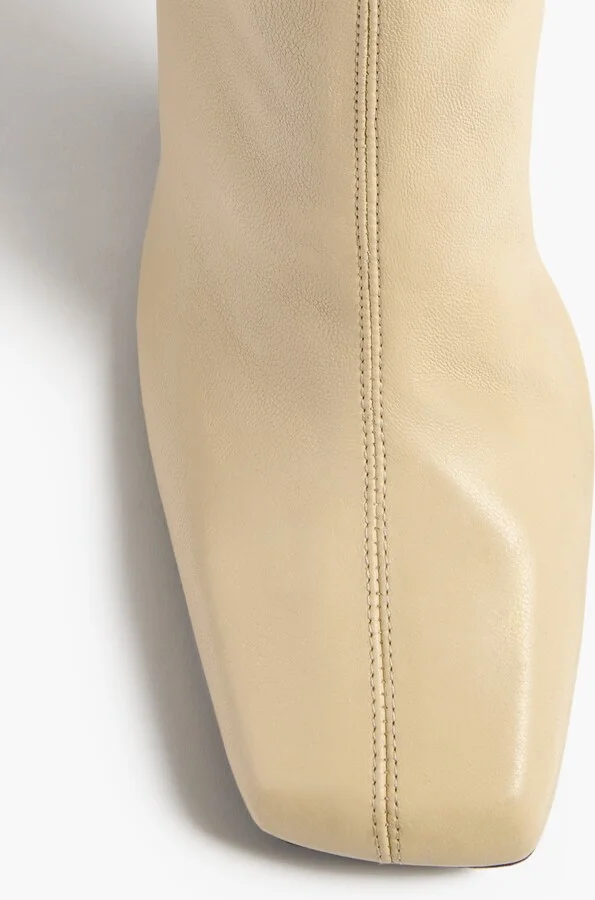 Eva Over-the-Knee Boot in Sand Nappa Leather - Image 4
