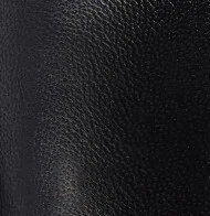 Eva Peep Toe Pump in Black Leather - Image 6