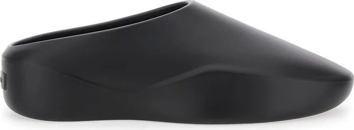'eva Runner' Black Sneakers With Logo On The Heel And Side Cut-out Detail In Plastic Man