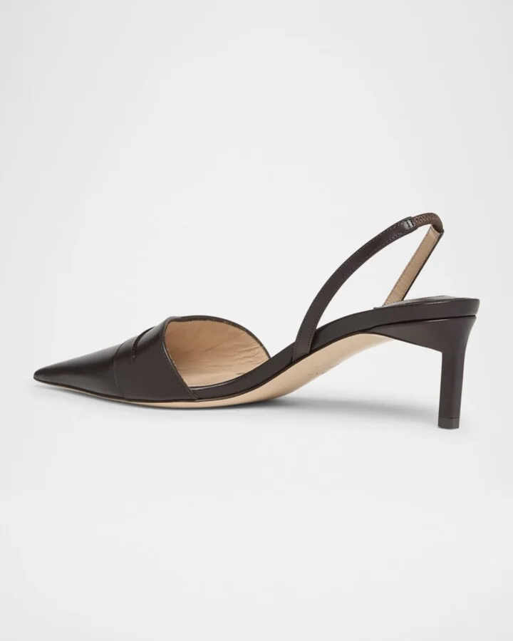 Eva Soft Calf Leather Slingback Pumps - Image 3