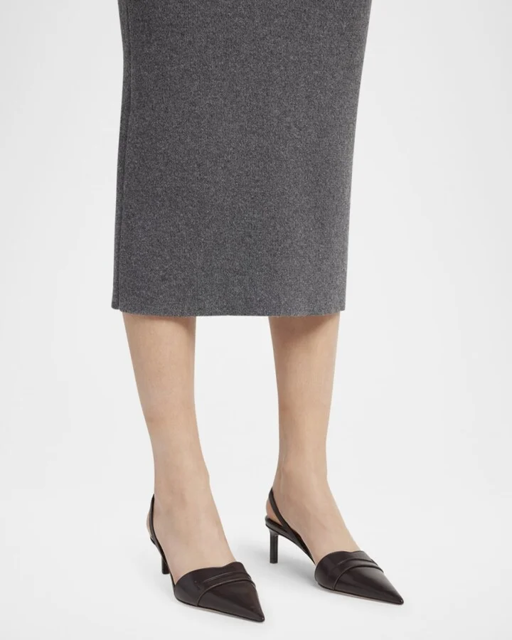 Eva Soft Calf Leather Slingback Pumps - Image 5