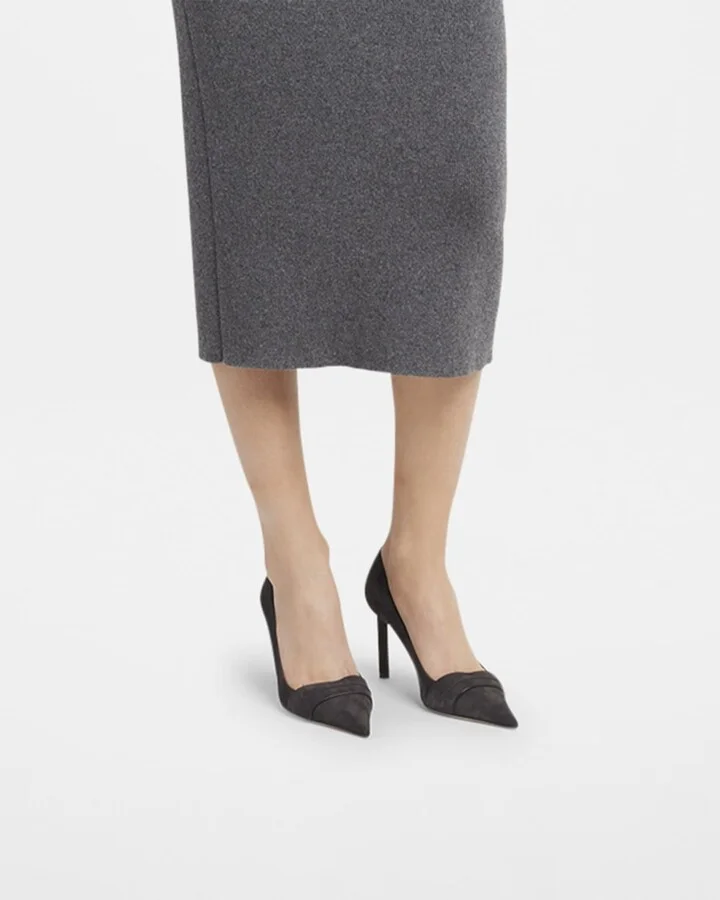 Eva Suede Pointed-Toe Pumps - Image 7