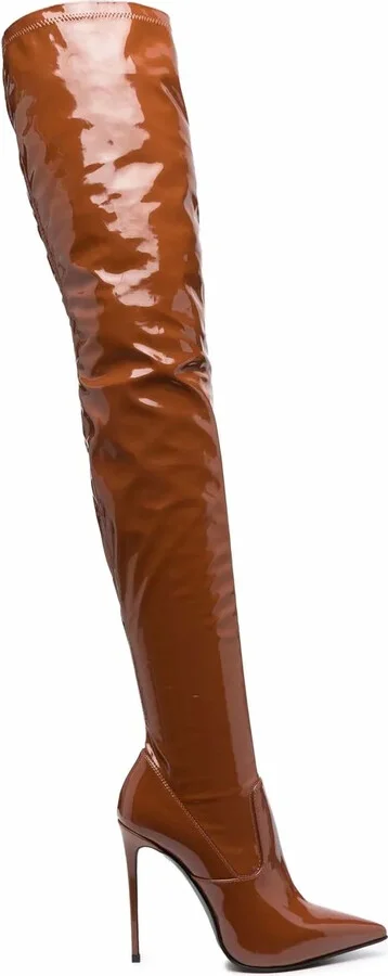 Eva thigh-high stiletto boots