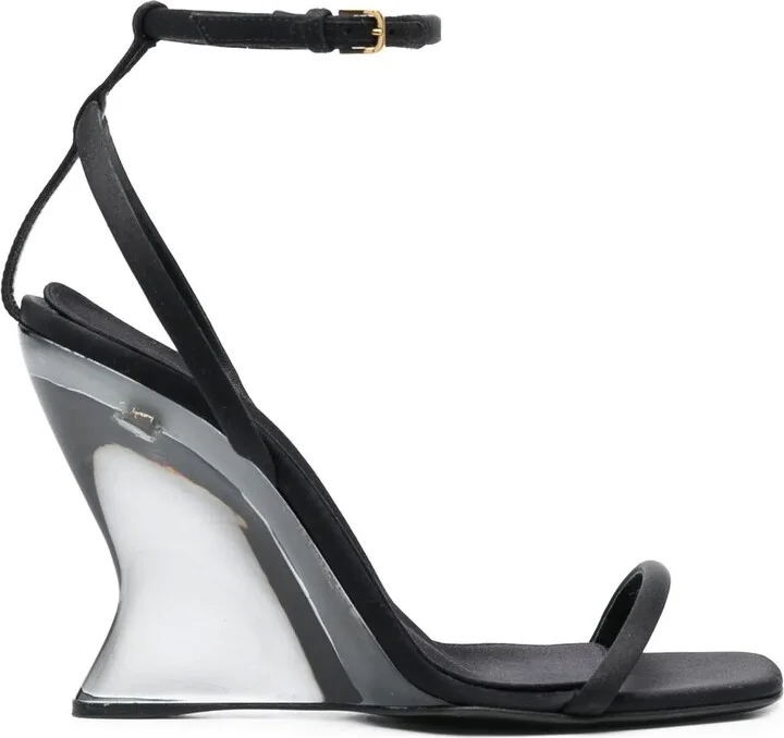 Evangelie 100mm wedge sandals