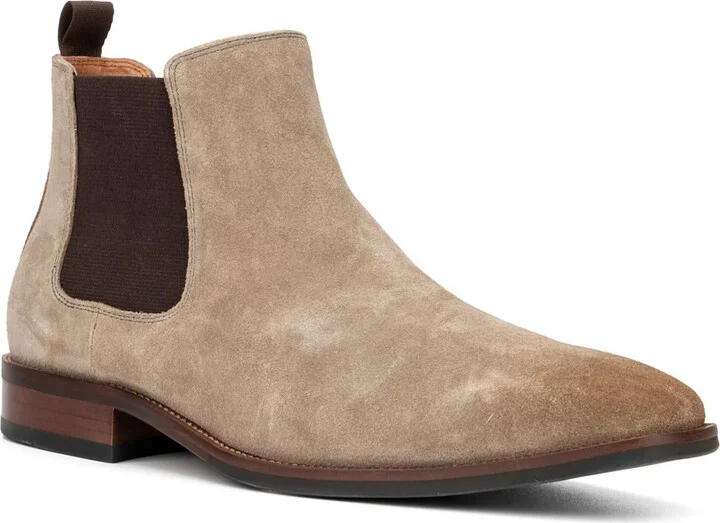 Evans Mens Suede Ankle Chelsea Boots