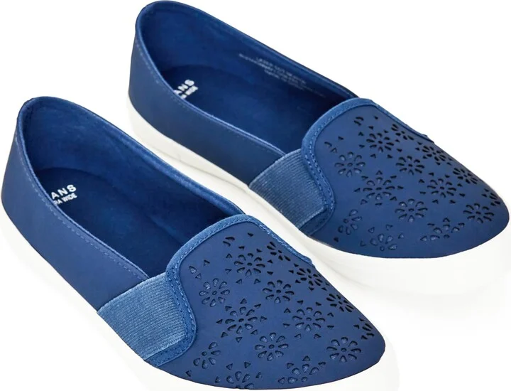 EVANS Women's Plus Size Skater-Extra Wide FIT Laser Cut